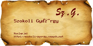 Szokoli György névjegykártya